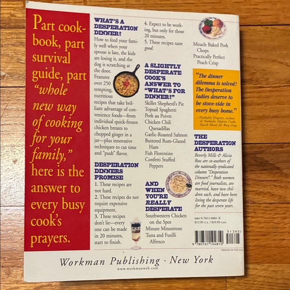 Desperation Dinners Cookbook by Beverly Mills & Alicia Ross - Picture 11 of 11